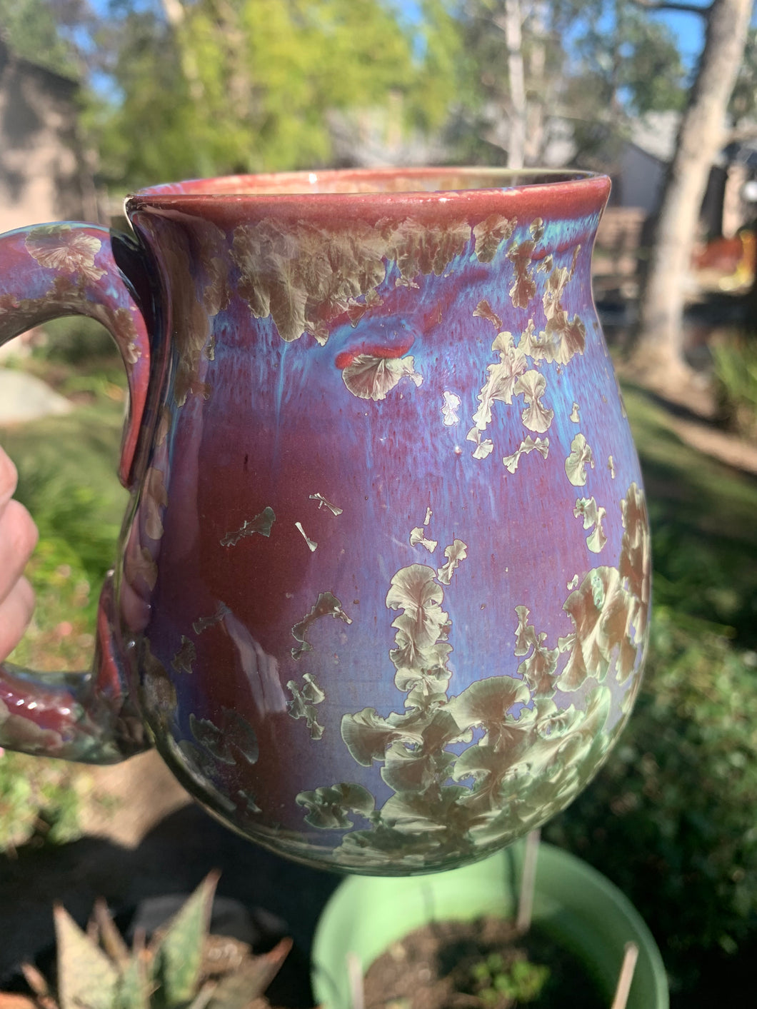 Large Crystalline Glazed Mug - 24 oz