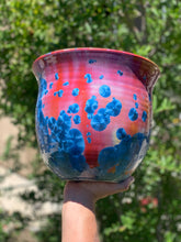Load image into Gallery viewer, Ceramic Plant Pot Handmade Crystalline Glazed Extra Large Planter
