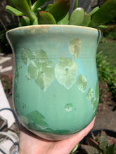 Load image into Gallery viewer, Ceramic Plant Pot Handmade Crystalline Glazed Medium Planter
