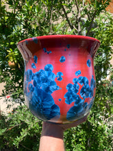 Load image into Gallery viewer, Ceramic Plant Pot Handmade Crystalline Glazed Large Planter
