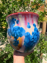 Load image into Gallery viewer, Ceramic Plant Pot Handmade Crystalline Glazed Large Planter
