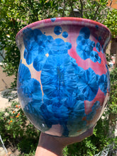 Load image into Gallery viewer, Ceramic Plant Pot Handmade Crystalline Glazed Large Planter
