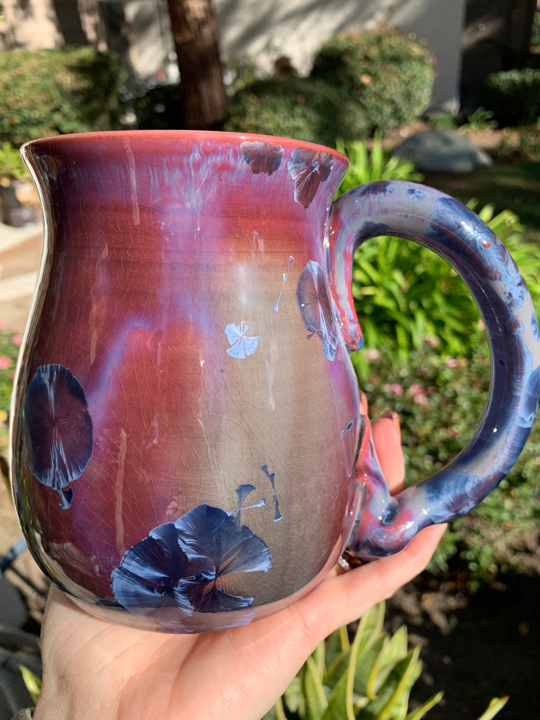 Large Crystalline Glazed Mug - 24 oz