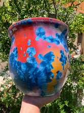 Load image into Gallery viewer, Ceramic Plant Pot Handmade Crystalline Glazed Large Planter

