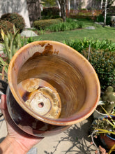 Load image into Gallery viewer, Ceramic Plant Pot Handmade Crystalline Glazed Medium Planter
