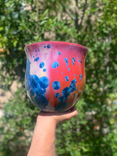 Load image into Gallery viewer, Ceramic Plant Pot Handmade Crystalline Glazed Large Planter
