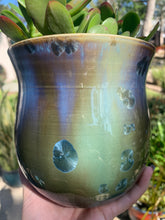 Load image into Gallery viewer, Crystalline Glazed Medium Plant Pot
