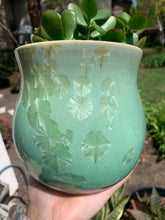 Load image into Gallery viewer, Ceramic Plant Pot Handmade Crystalline Glazed Medium Planter
