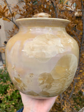 Load image into Gallery viewer, Crystalline Pottery Decorative Jar or Vase with Lid

